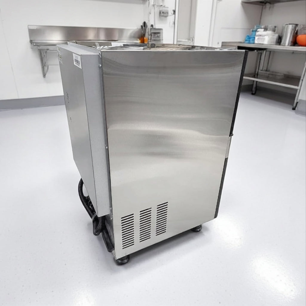 Commercial Ice Cube Maker – 55kg/Day Output, 20–25kg Storage, R290 Refrigerant, Dual Water Inlet, 220V Stainless Steel Ice Machine - COOLBABY