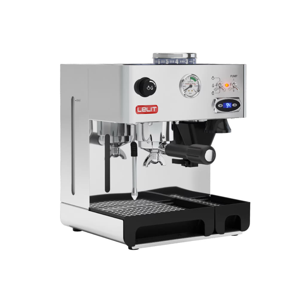 Lelit Anita Espresso Machine – Built‑In Grinder, PID Temperature Control, LELIT57 Group, Stainless Steel – Compact Home Barista Espresso Maker - COOLBABY