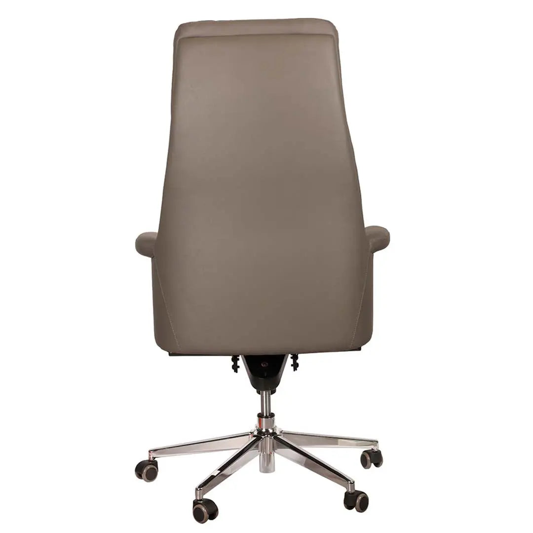 High Back Office Chair 205‑A – Ergonomic PU Leather Executive Chair (Grey)