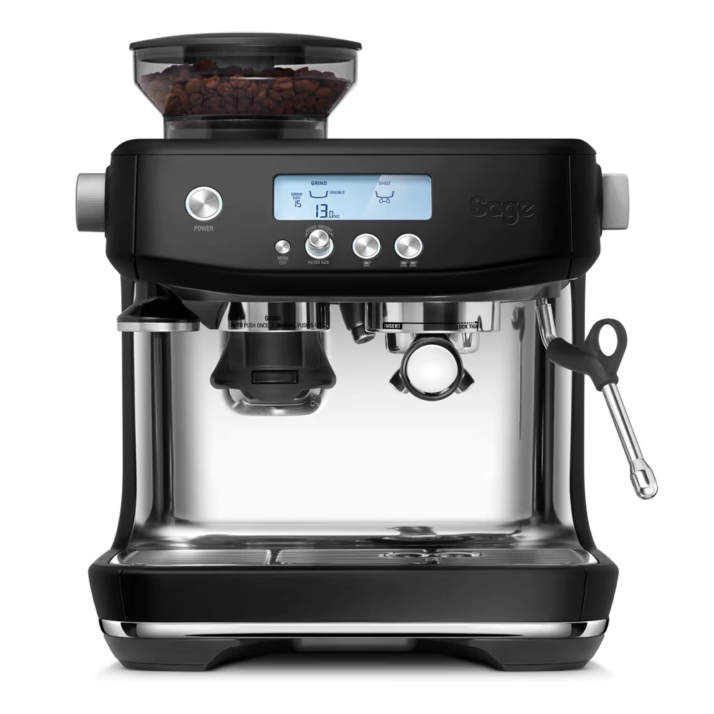 Sage The Barista Pro – Espresso Machine with ThermoJet Heating, Integrated Grinder, PID Control & 30 Grind Settings - COOLBABY