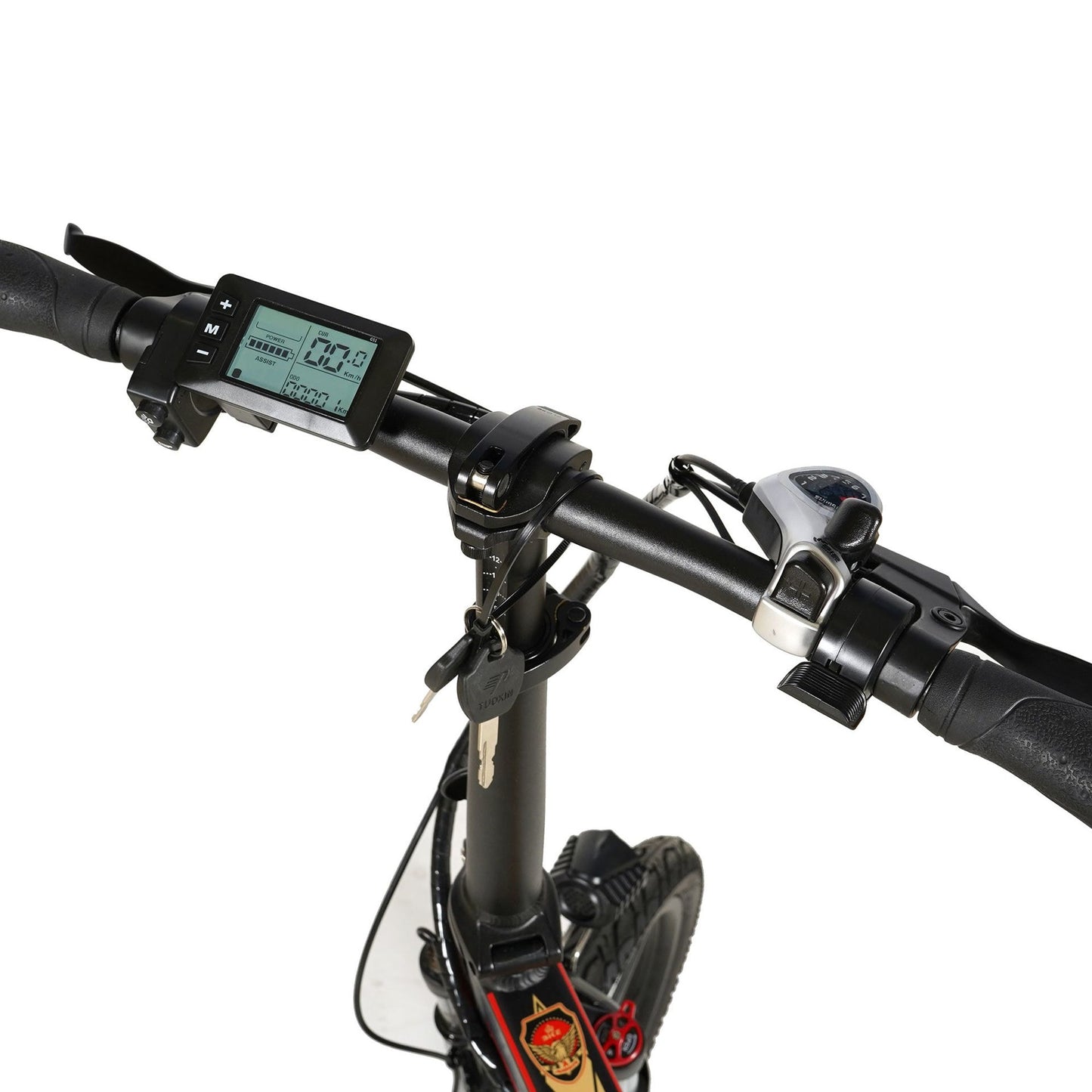 Aster Electric Multi-purpose Bicycle with 7 Gear, 20 Inch - Red & Black - COOLBABY