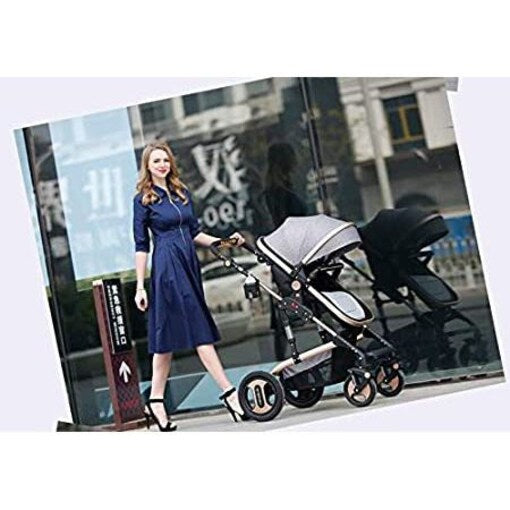 Seebay Premium Quality Foldable Baby Stroller - Black - COOLBABY