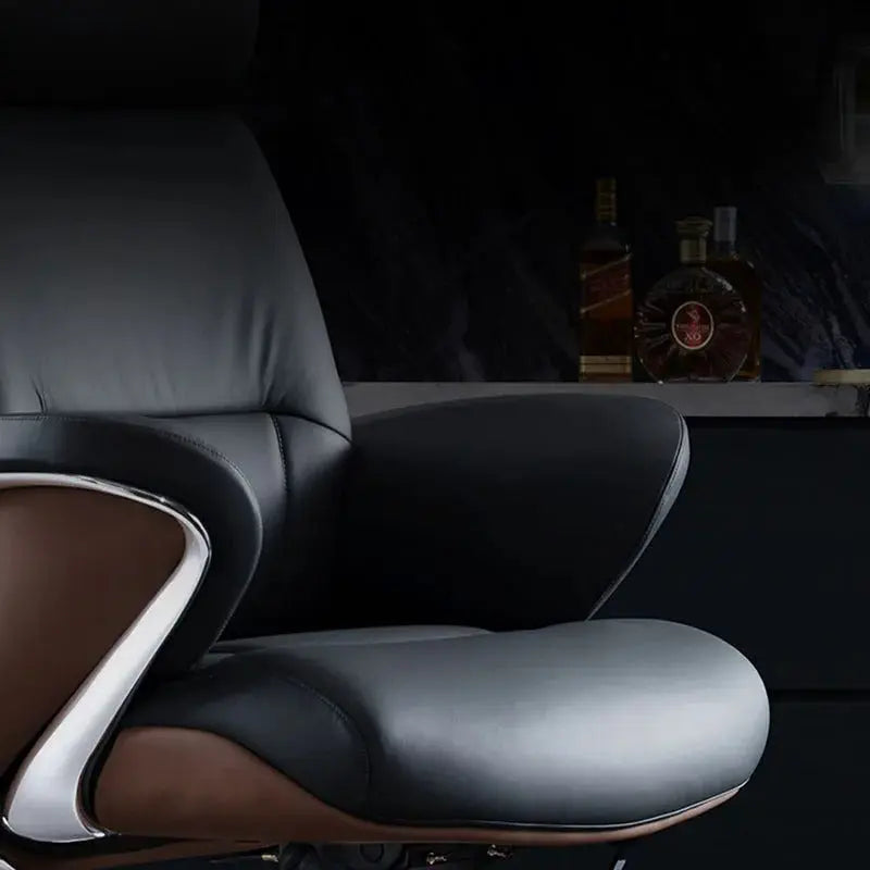 Highback Executive Office Chair – 1605A Premium Leather Ergonomic Chair