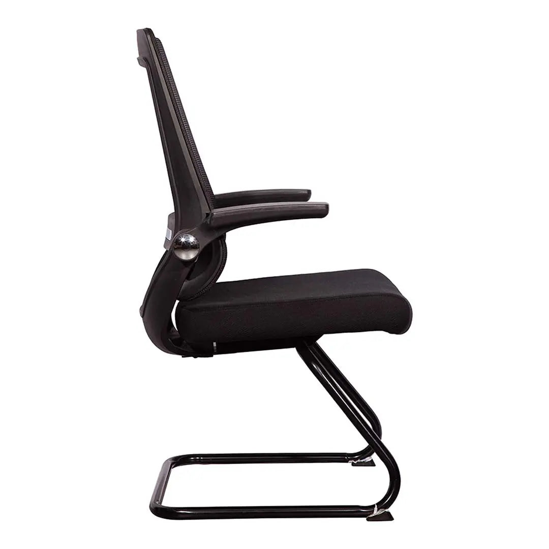 Office Visitor Chair – Ergonomic Mesh Guest Chair (Black / Grey Color)