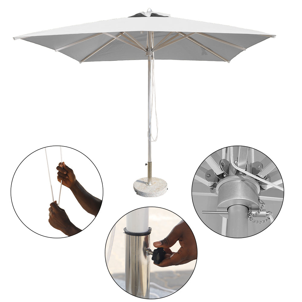 Square Umbrella Without Base – Heavy‑Duty Outdoor Patio Umbrella