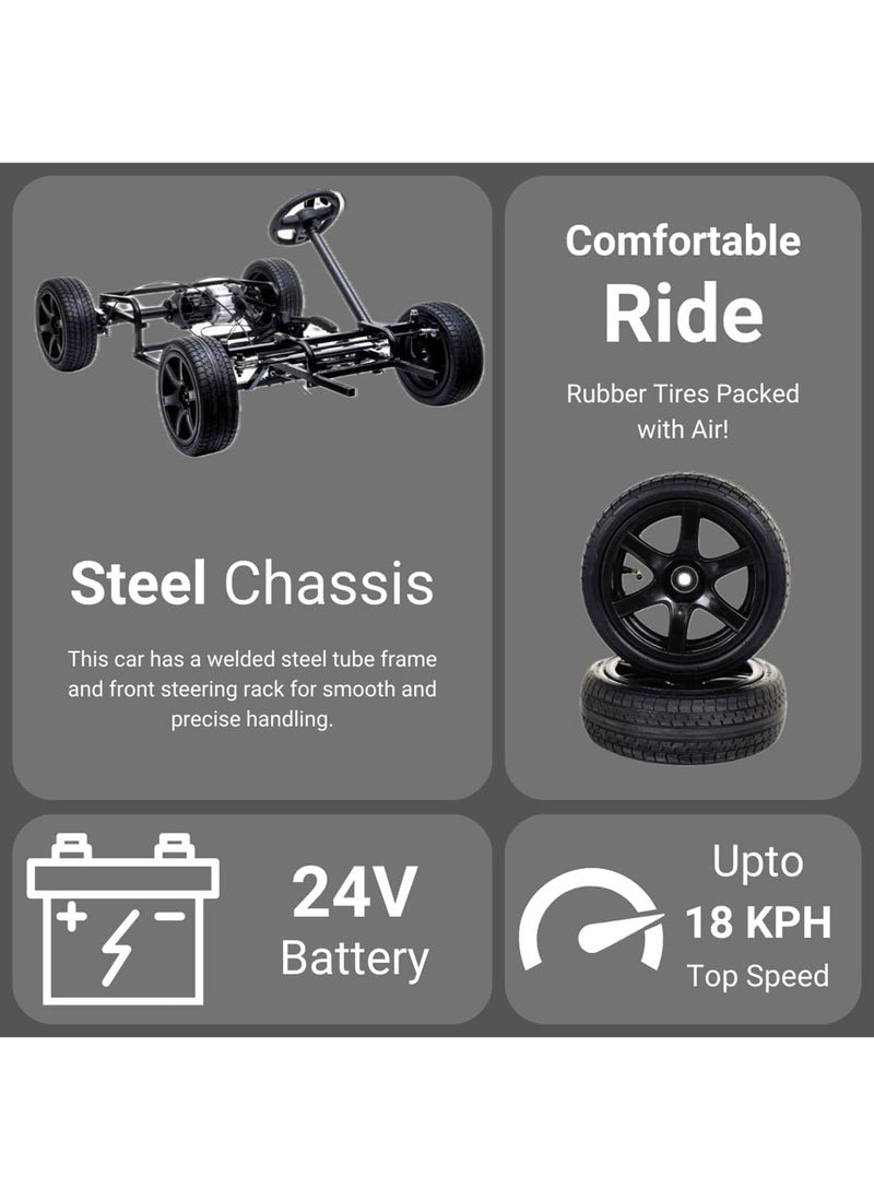 Lovely Baby Kids Battery Operated Power Riding Car LB 3021EL with 100Kg Capacity - COOLBABY
