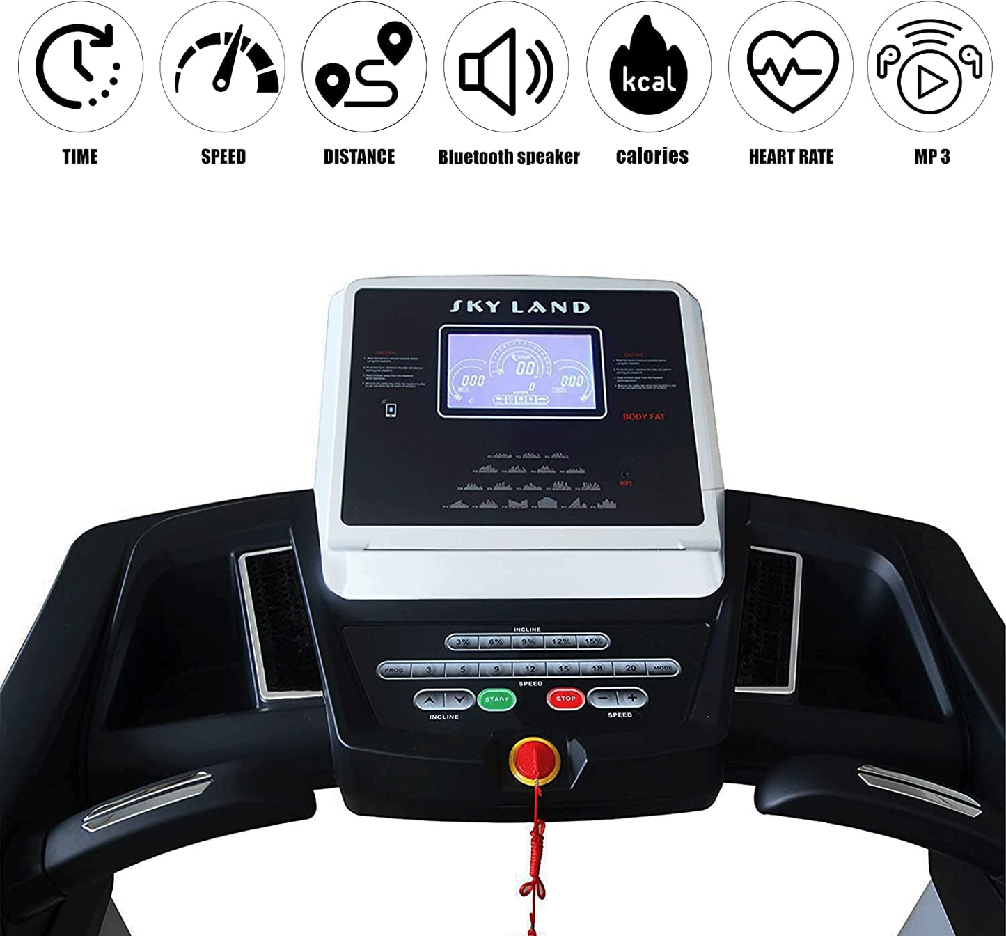 Skyland Powerful Treadmill DC 5Hp (8Hp Peak ) Motor EM-1264 - COOL BABY