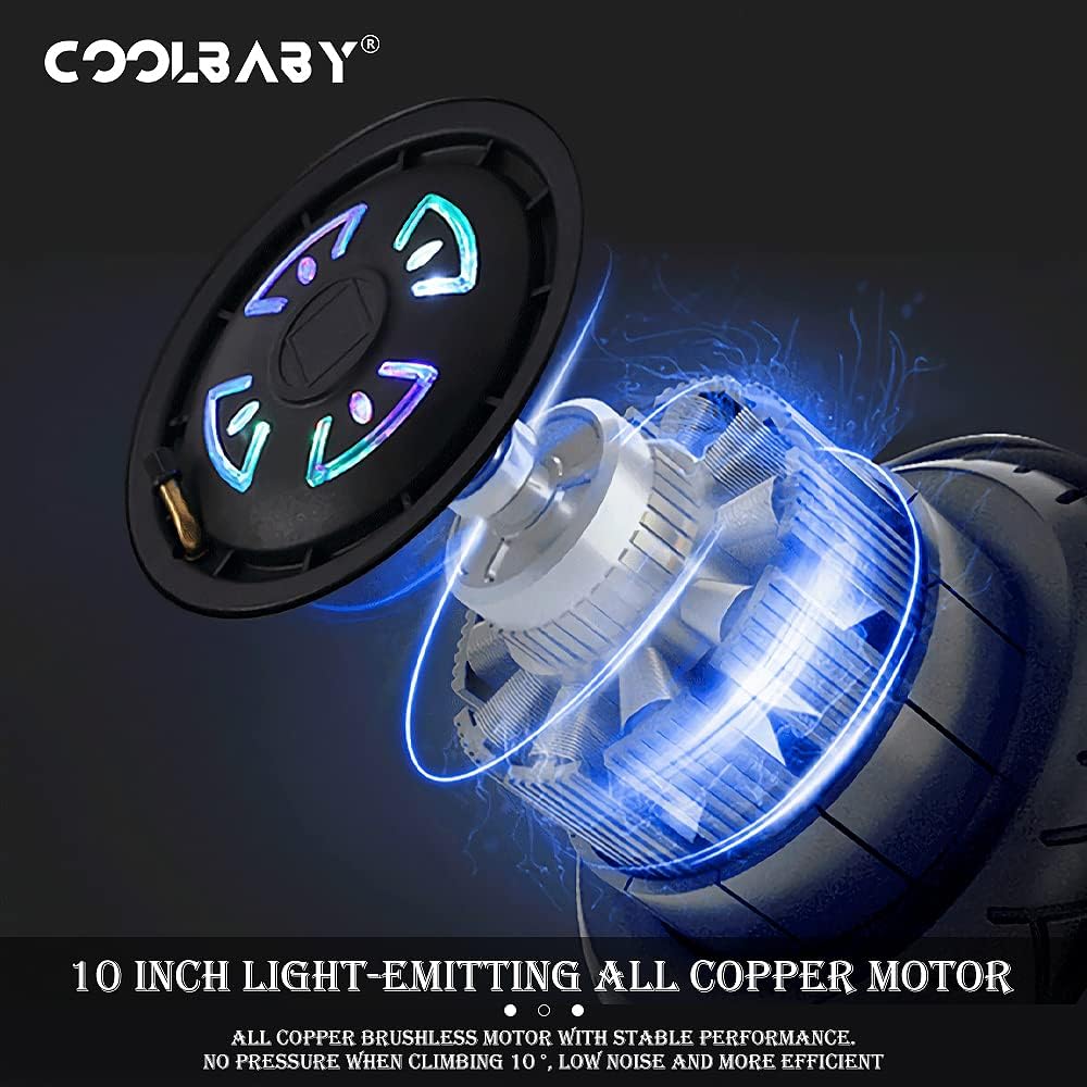 COOLBABY K8 360 Drift 10 "Tires Two-Handed Electric Scooter Go Cart Kating Car for Kids - COOLBABY