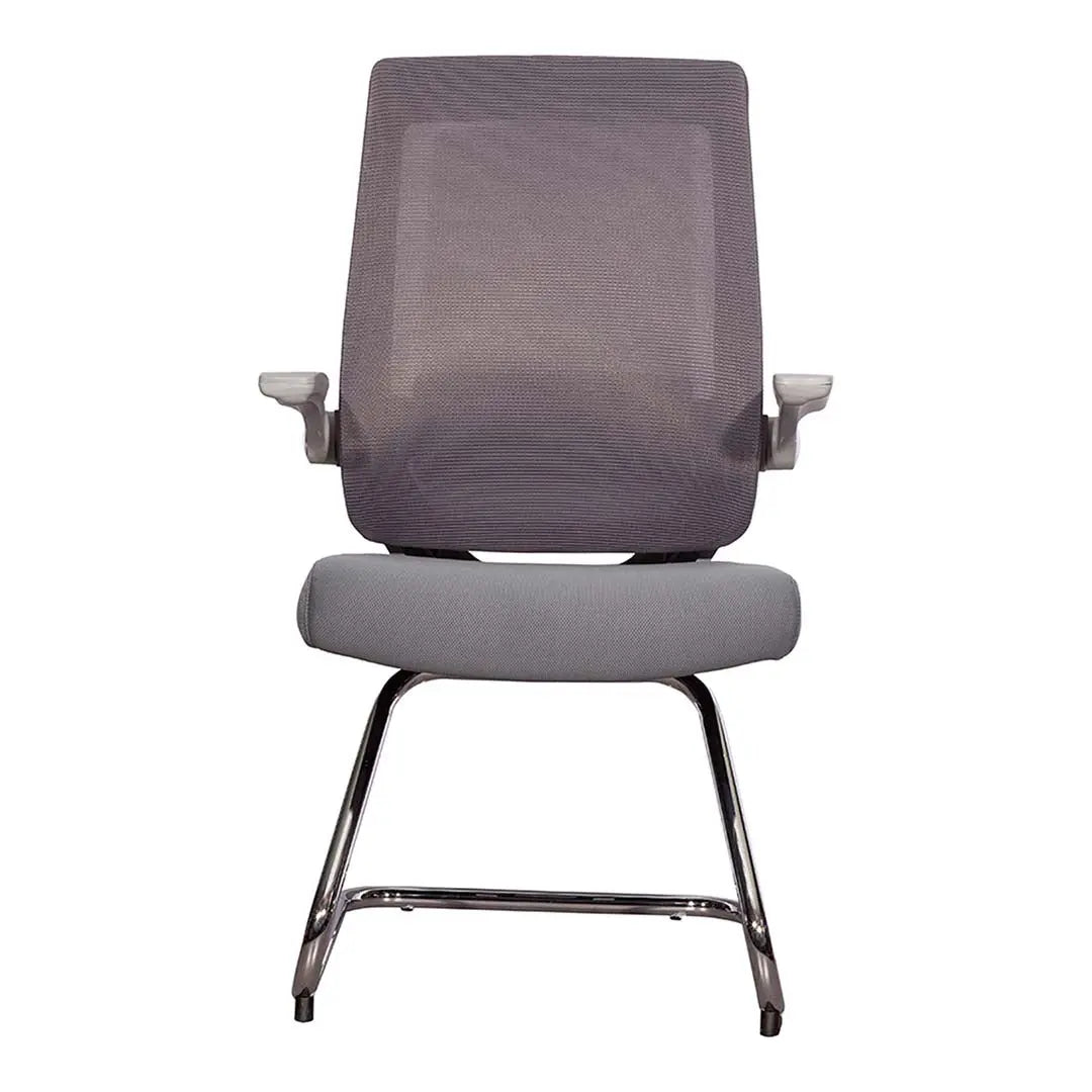 Office Visitor Chair – Ergonomic Mesh Guest Chair (Black / Grey Color)