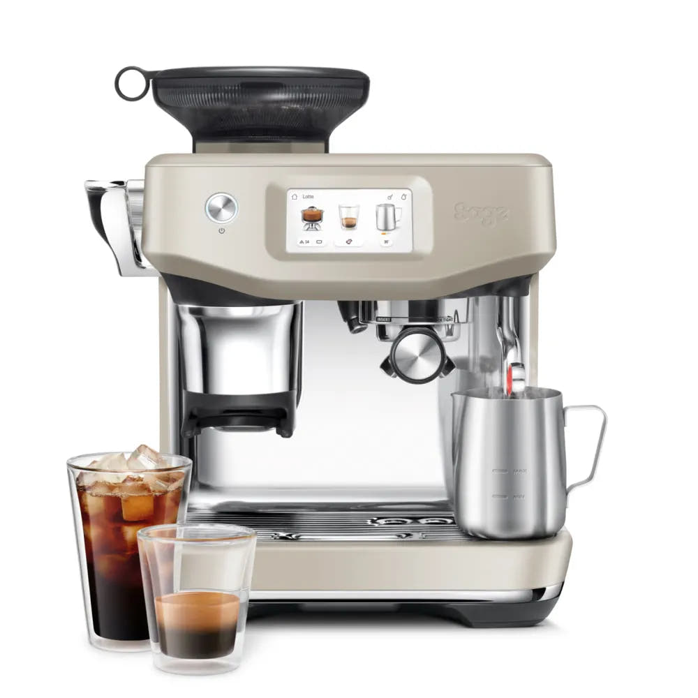 Sage The Barista Touch Impress – Espresso Machine with Cold Extraction, Assisted Tamping, ThermoJet Heating & Auto MilQ Texturing - COOLBABY