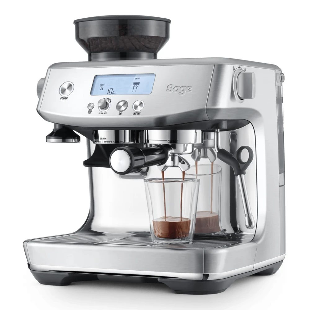 Sage The Barista Pro – Espresso Machine with ThermoJet Heating, Integrated Grinder, PID Control & 30 Grind Settings - COOLBABY