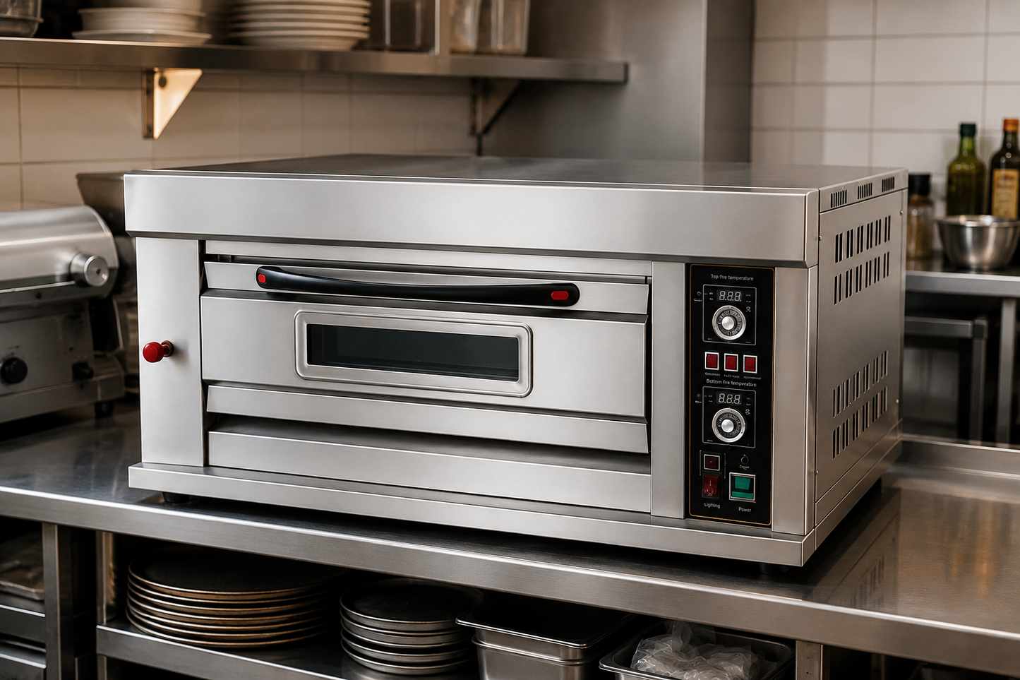 HGO-11 Gas Oven 1 Deck 1 Tray – 400×600mm Commercial Bakery Oven 20–300°C