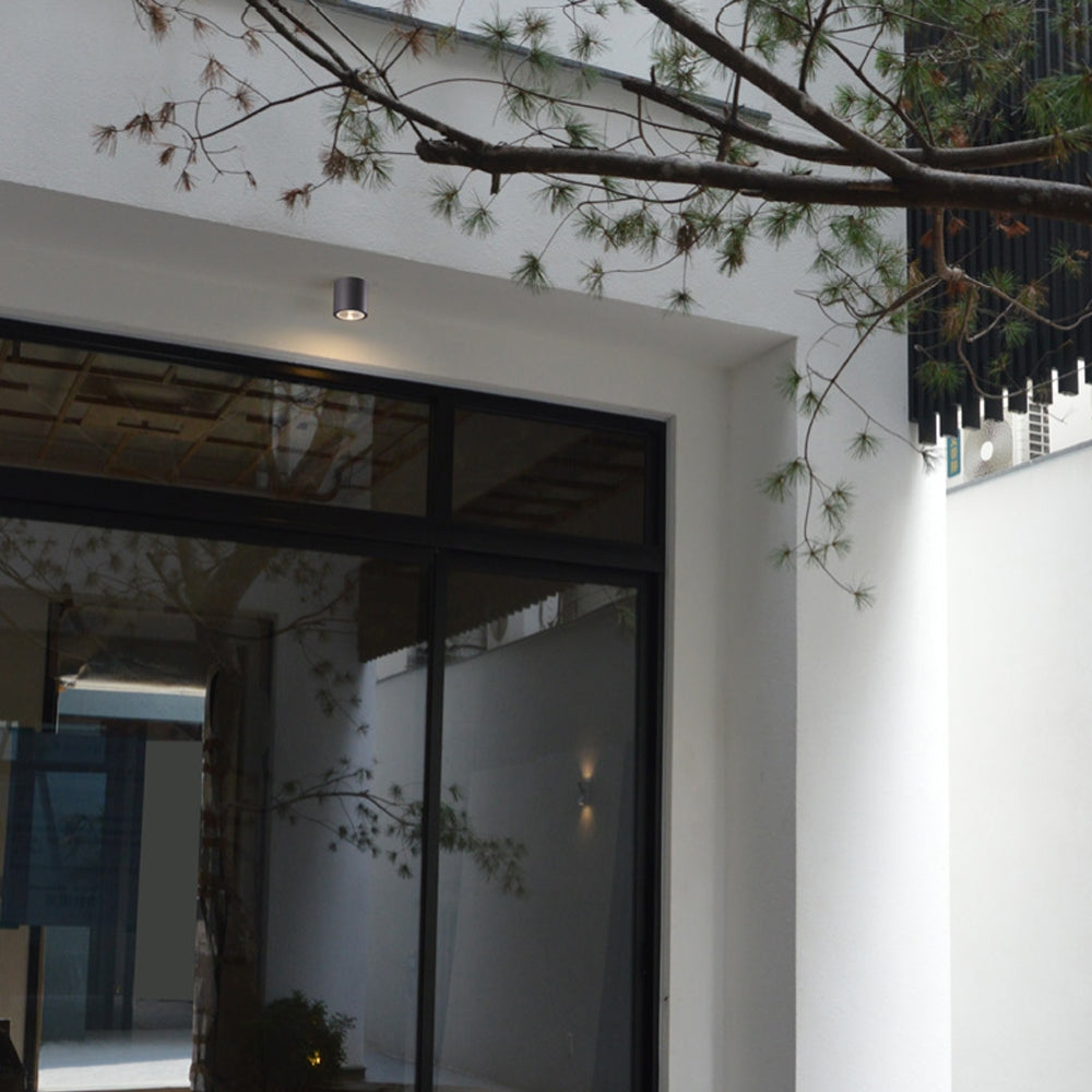 Outdoor Surface Ceiling Light 7W IP54 3000K - Black - COOLBABY