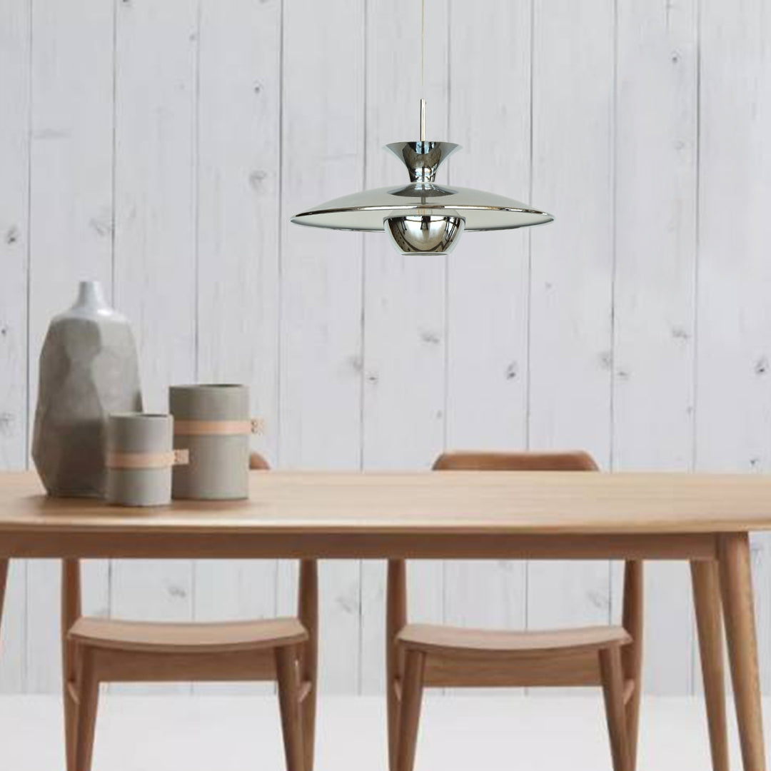 Classic Vintage Pendant Light - Chrome - COOLBABY