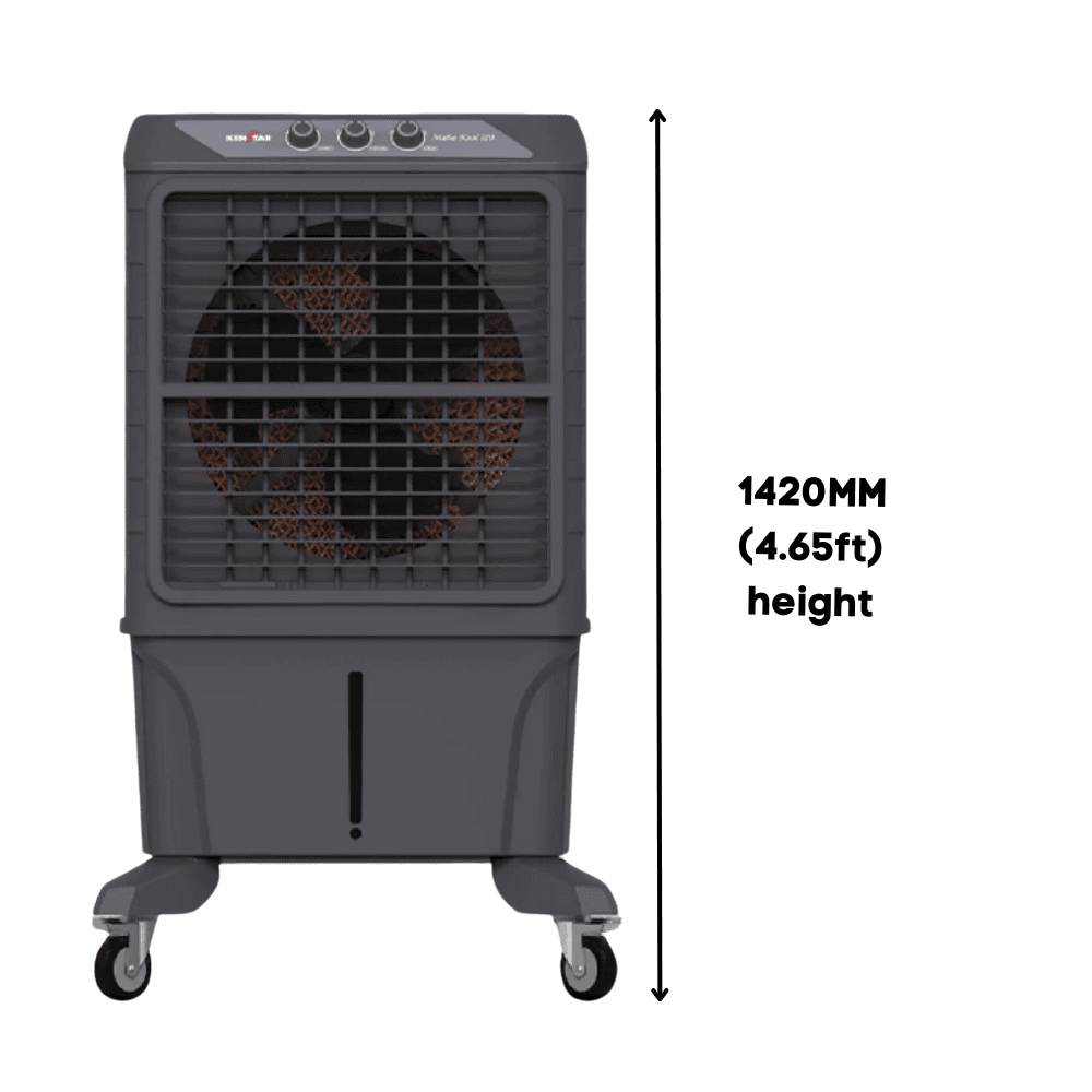 120 Liters Desert Cooler For Large Spaces - Grey - COOLBABY