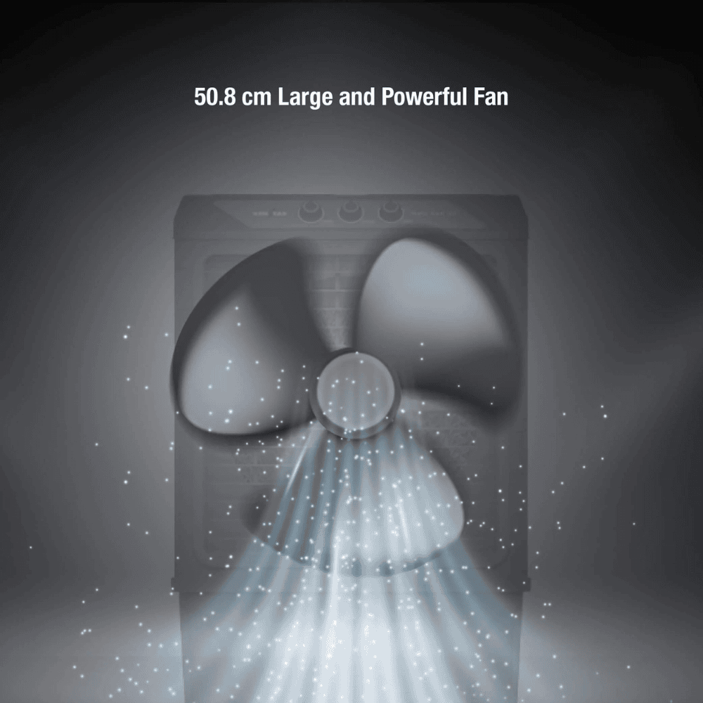 120 Liters Desert Cooler For Large Spaces - Grey - COOLBABY