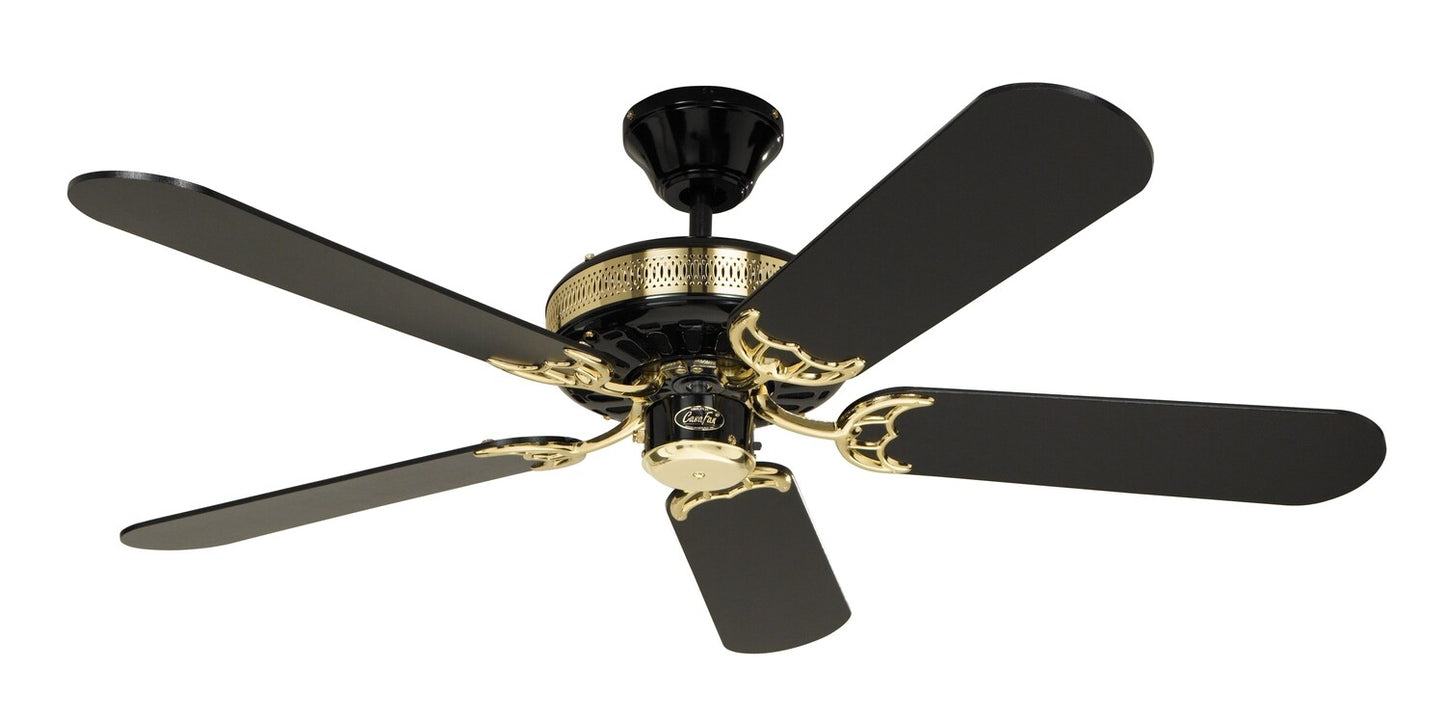 Black Ø132 Ceiling Fan With Pull Chain, 220/230 VAC, 50Hz - COOLBABY