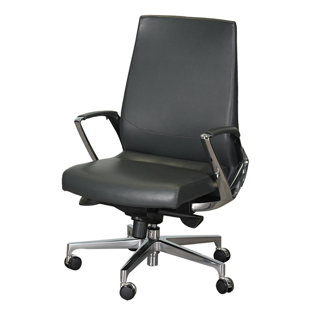 COOLBABY Ergonomic Low Back Office Chair YS-1517-B – PU Leather, Adjustable Height, and Durable Design - COOLBABY