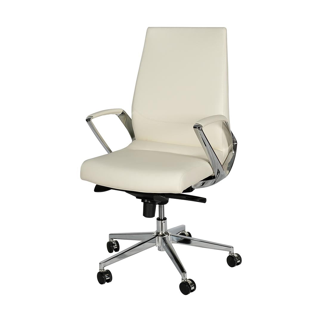 COOLBABY Ergonomic Low Back Office Chair YS-1517-B – PU Leather, Adjustable Height, and Durable Design - COOLBABY
