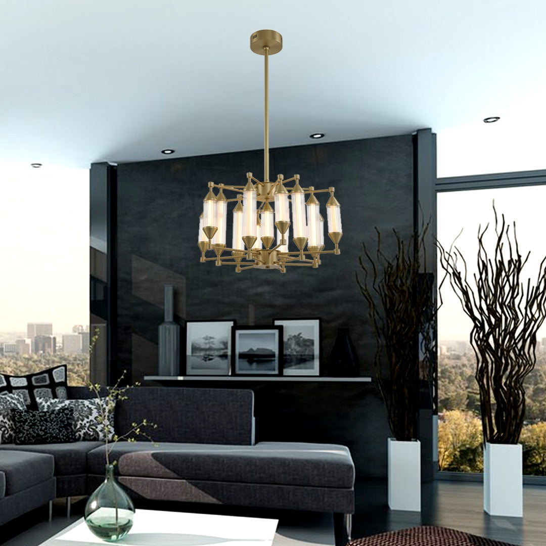 Modern Hanging Light LED - Brass - COOLBABY