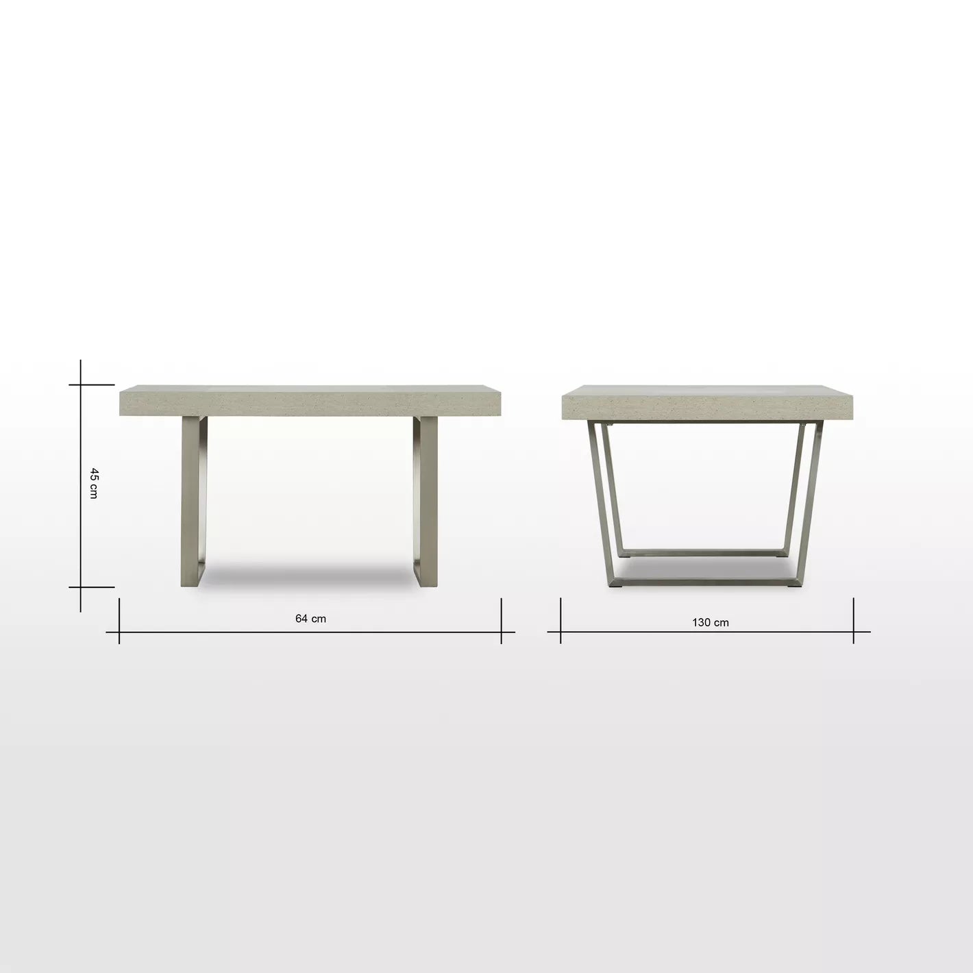 Wood Coffee Table With Aluminum Legs For Stylish Modern Room - COOLBABY
