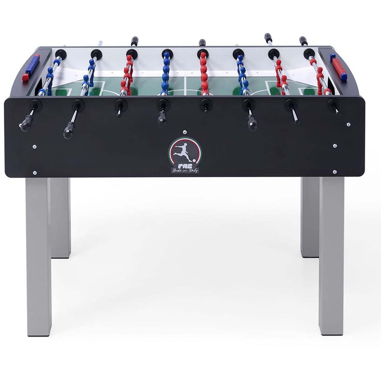 FAS Match Foosball Table – Black Edition | 22mm MDF Body, Tempered Glass Playfield & Professional Steel Rods