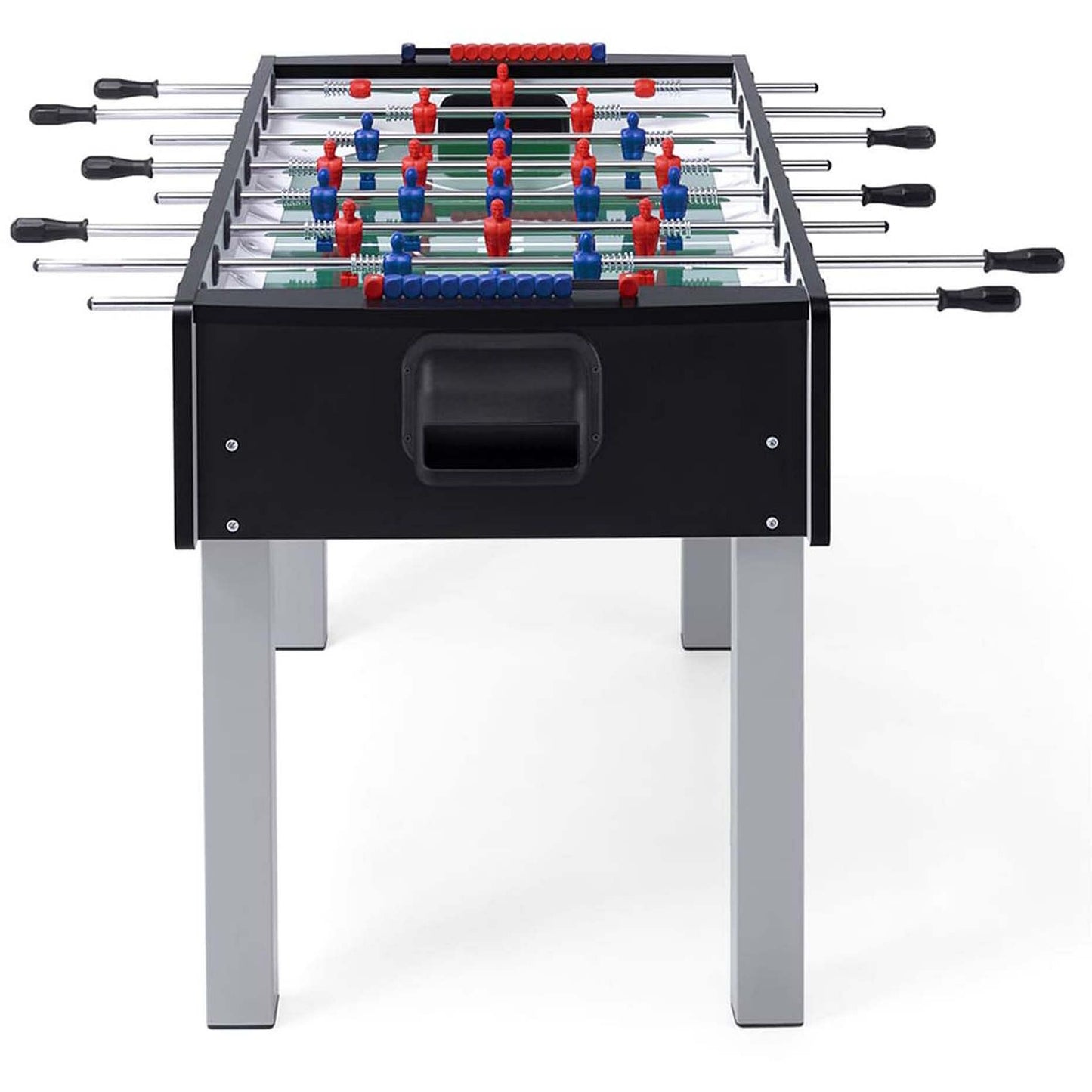 FAS Match Foosball Table – Black Edition | 22mm MDF Body, Tempered Glass Playfield & Professional Steel Rods