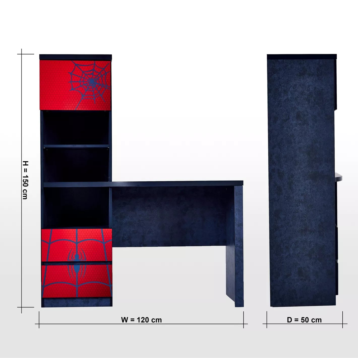 Disney Spider-Man Print Study Desk. 50 × 120 × 150 CM - COOLBABY