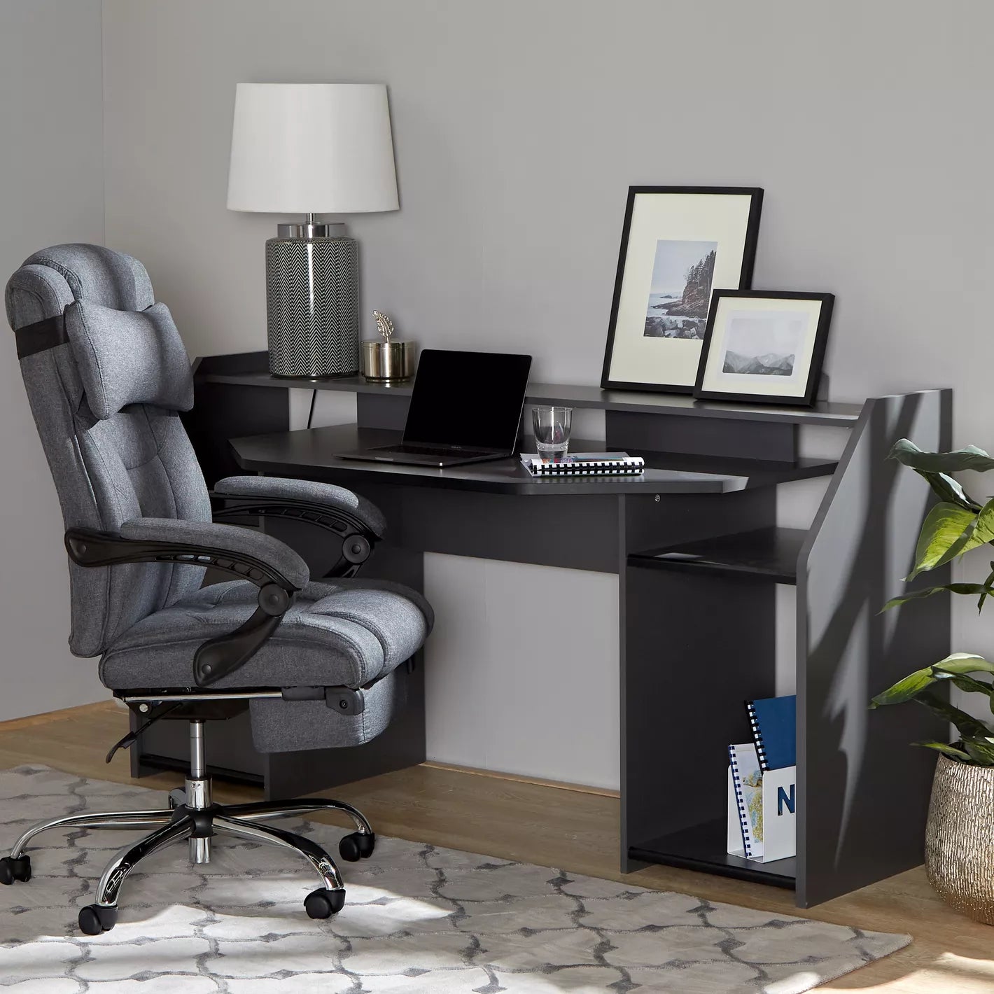 High Back Study Chair With Metal Legs And Adjustable Comfort - COOLBABY