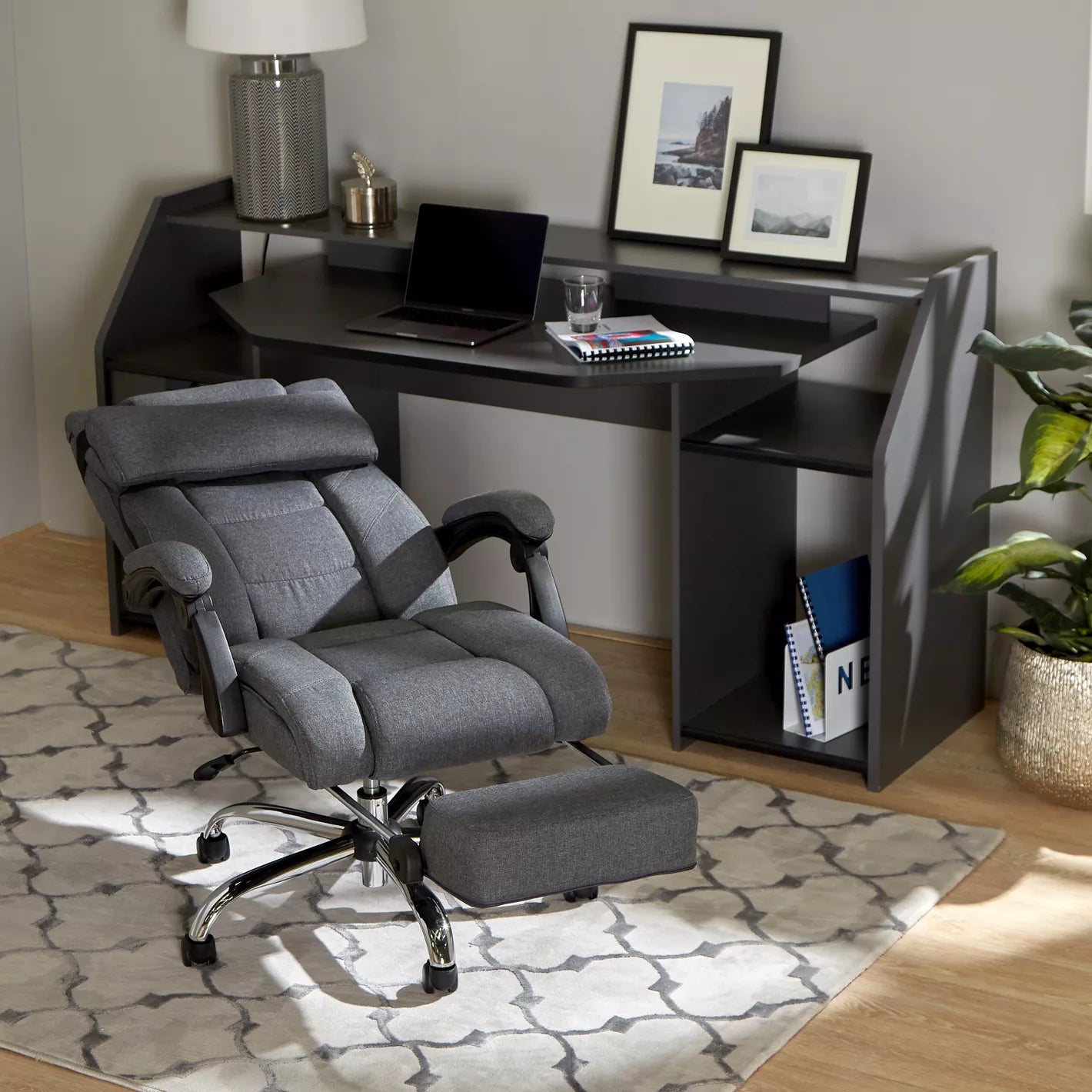 High Back Study Chair With Metal Legs And Adjustable Comfort - COOLBABY
