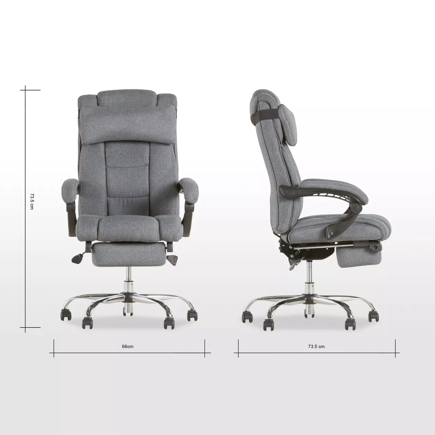 High Back Study Chair With Metal Legs And Adjustable Comfort - COOLBABY
