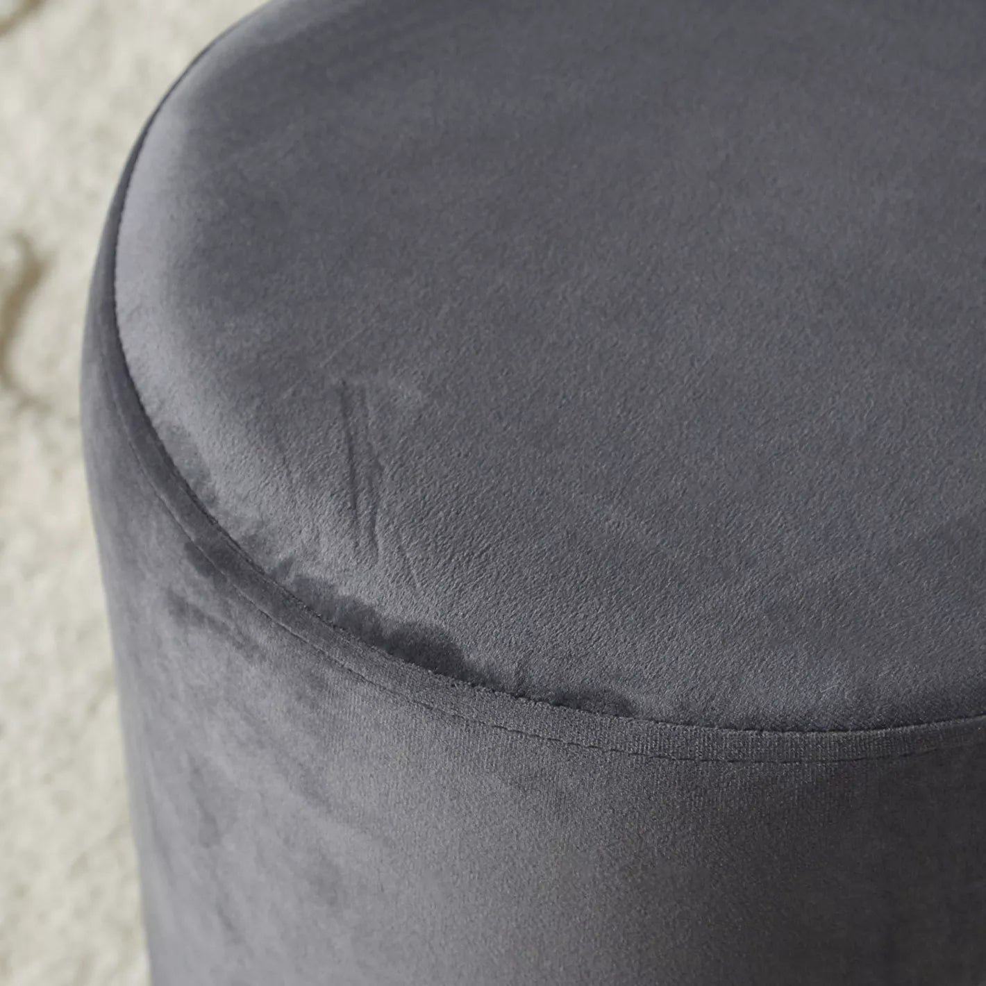 Fabric Velvet Ottoman, Luxurious Ottoman For Modern Home 36 x 36 x 43 CM - COOLBABY