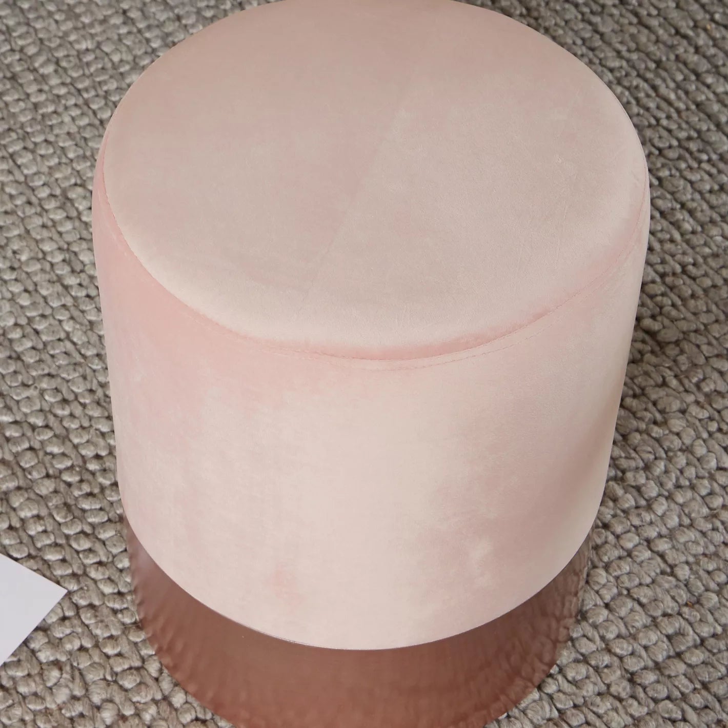 Fabric Velvet Ottoman, Luxurious Ottoman For Modern Home 36 x 36 x 43 CM - COOLBABY