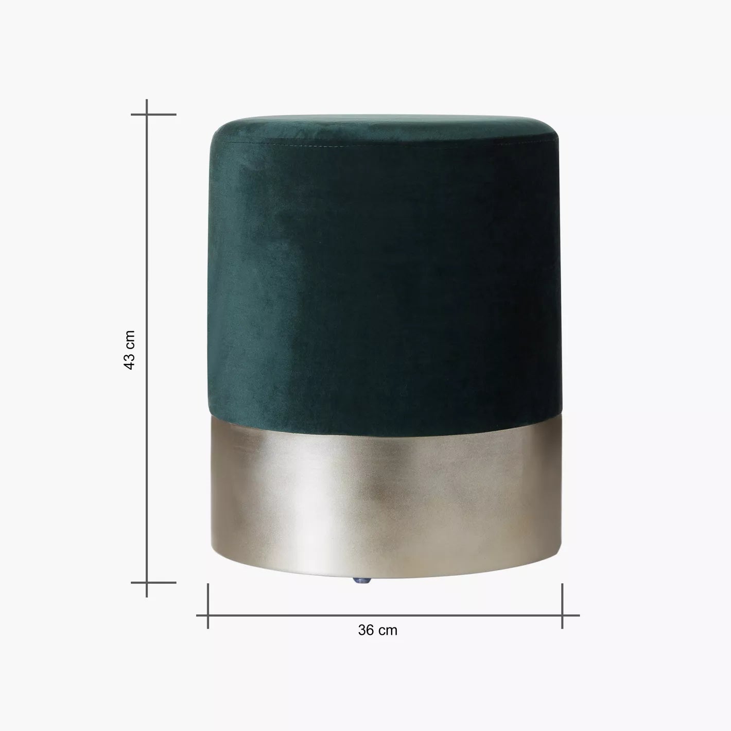 Fabric Velvet Ottoman, Luxurious Ottoman For Modern Home 36 x 36 x 43 CM - COOLBABY