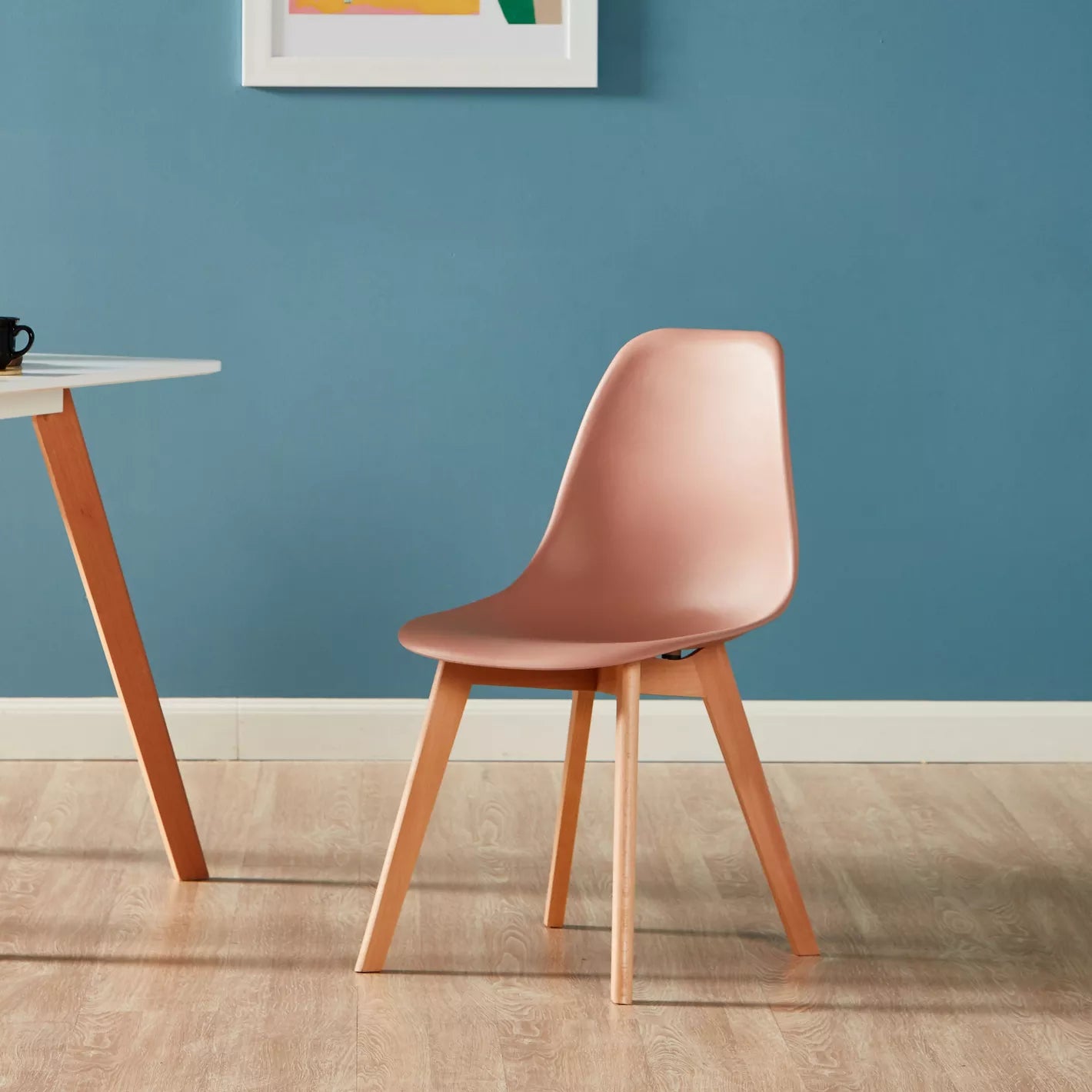 Modern Dining Chair With Wood Legs 53 * 45.5 * 82 CM - COOLBABY