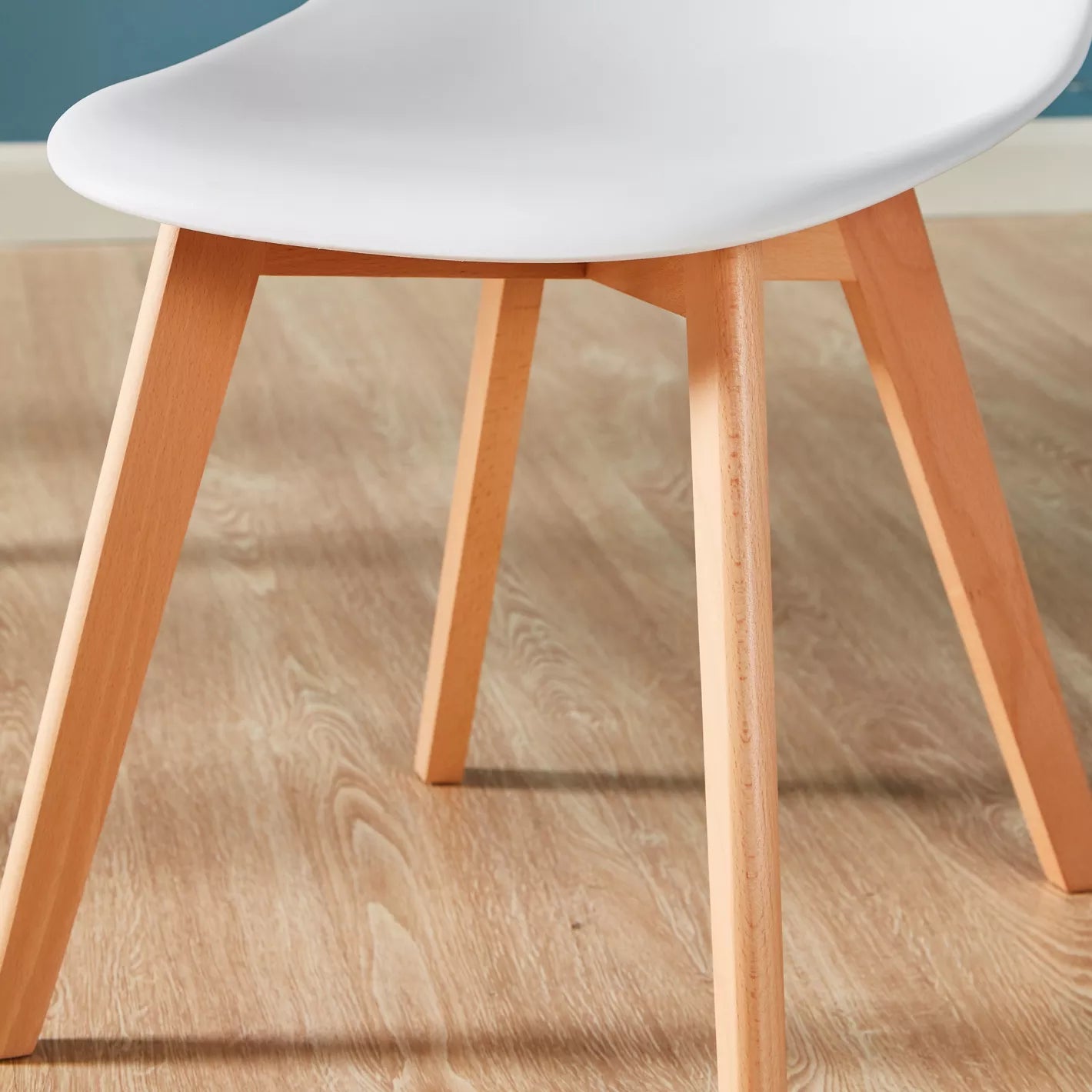 Modern Dining Chair With Wood Legs 53 * 45.5 * 82 CM - COOLBABY