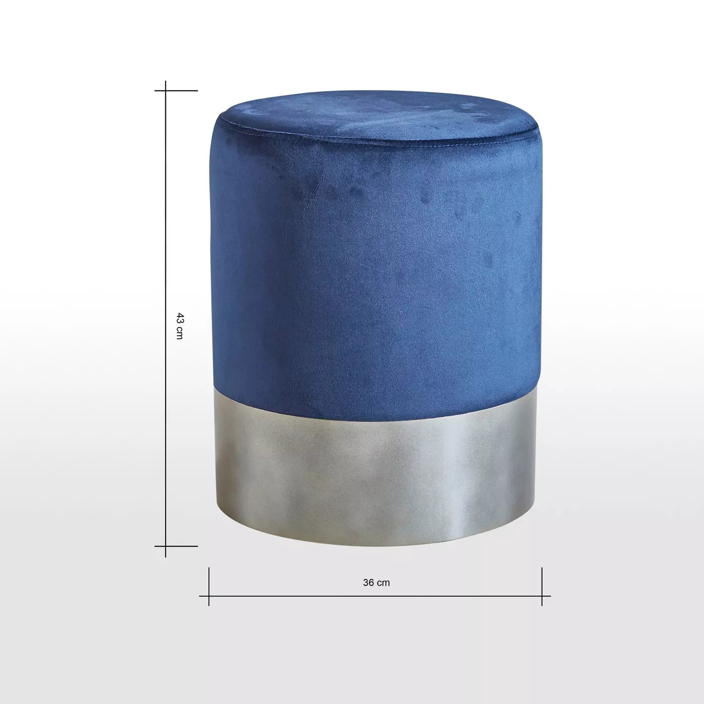 Fabric Velvet Ottoman, Luxurious Ottoman For Modern Home 36 x 36 x 43 CM - COOLBABY