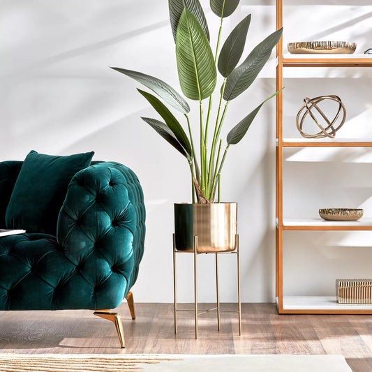 Home Decor Monomio Metal Planter with Stand - COOLBABY