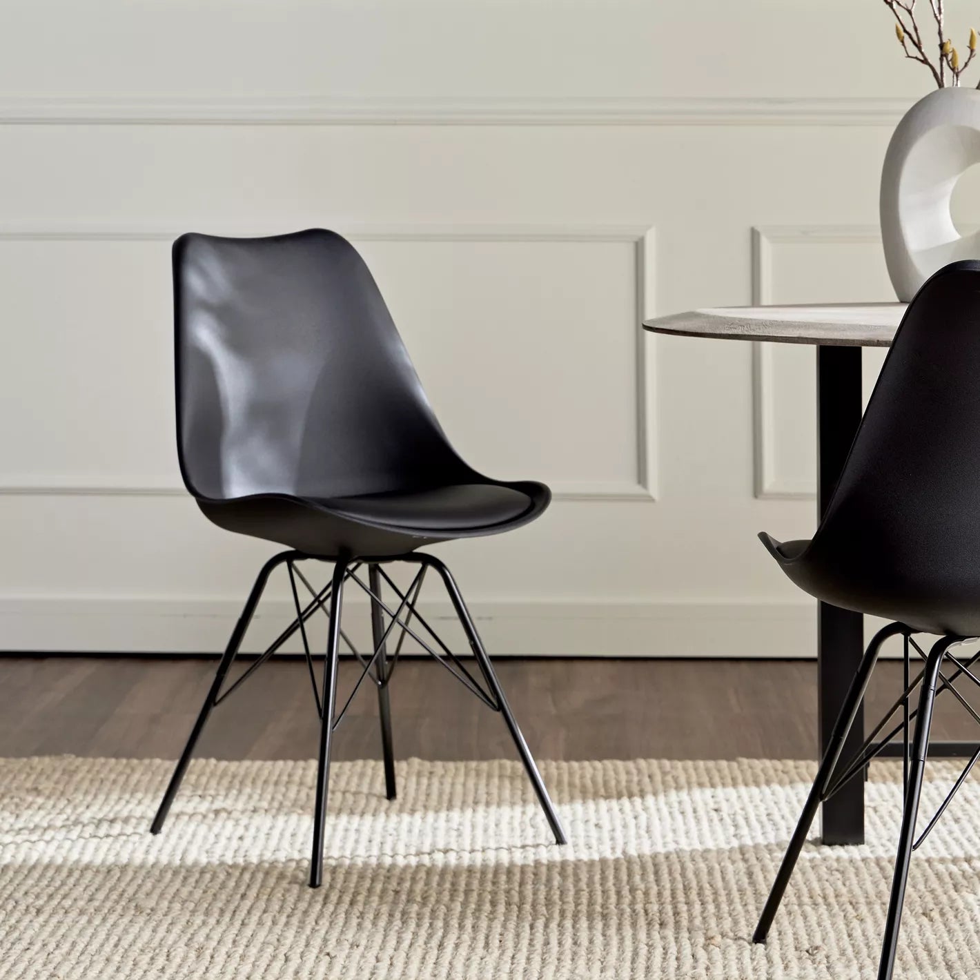 Modern Dining Chair With Metal Legs - 54 * 48.5 * 85.5 CM - COOLBABY
