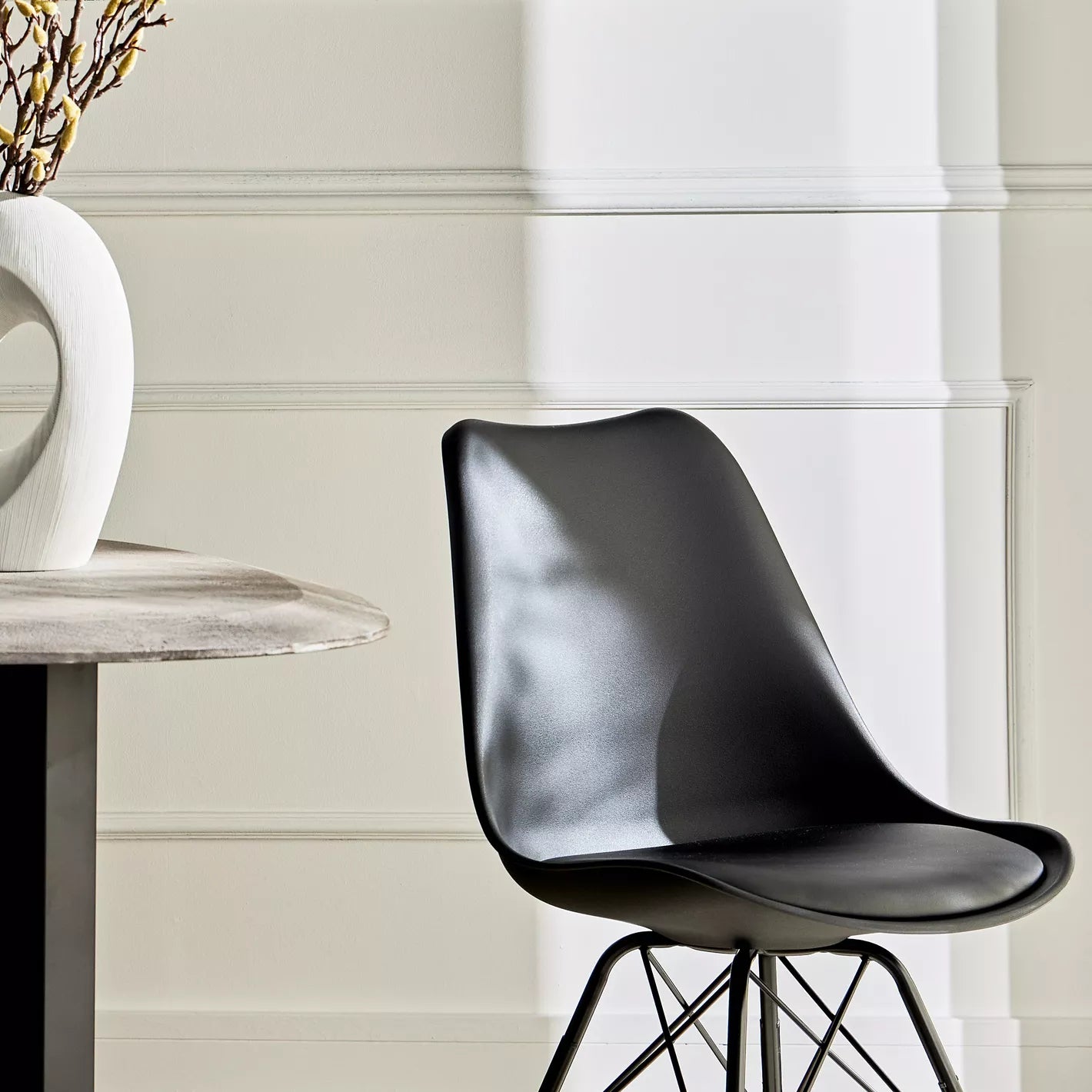 Modern Dining Chair With Metal Legs - 54 * 48.5 * 85.5 CM - COOLBABY