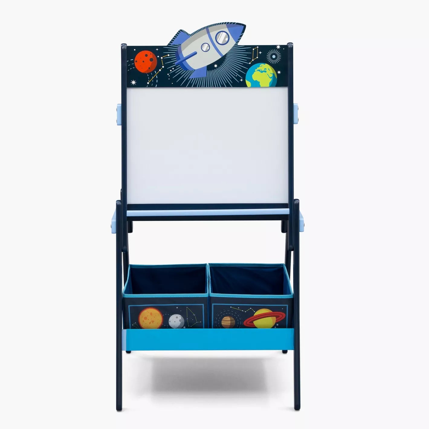 Space Adventures Wooden Activity Easel with Storage - COOLBABY
