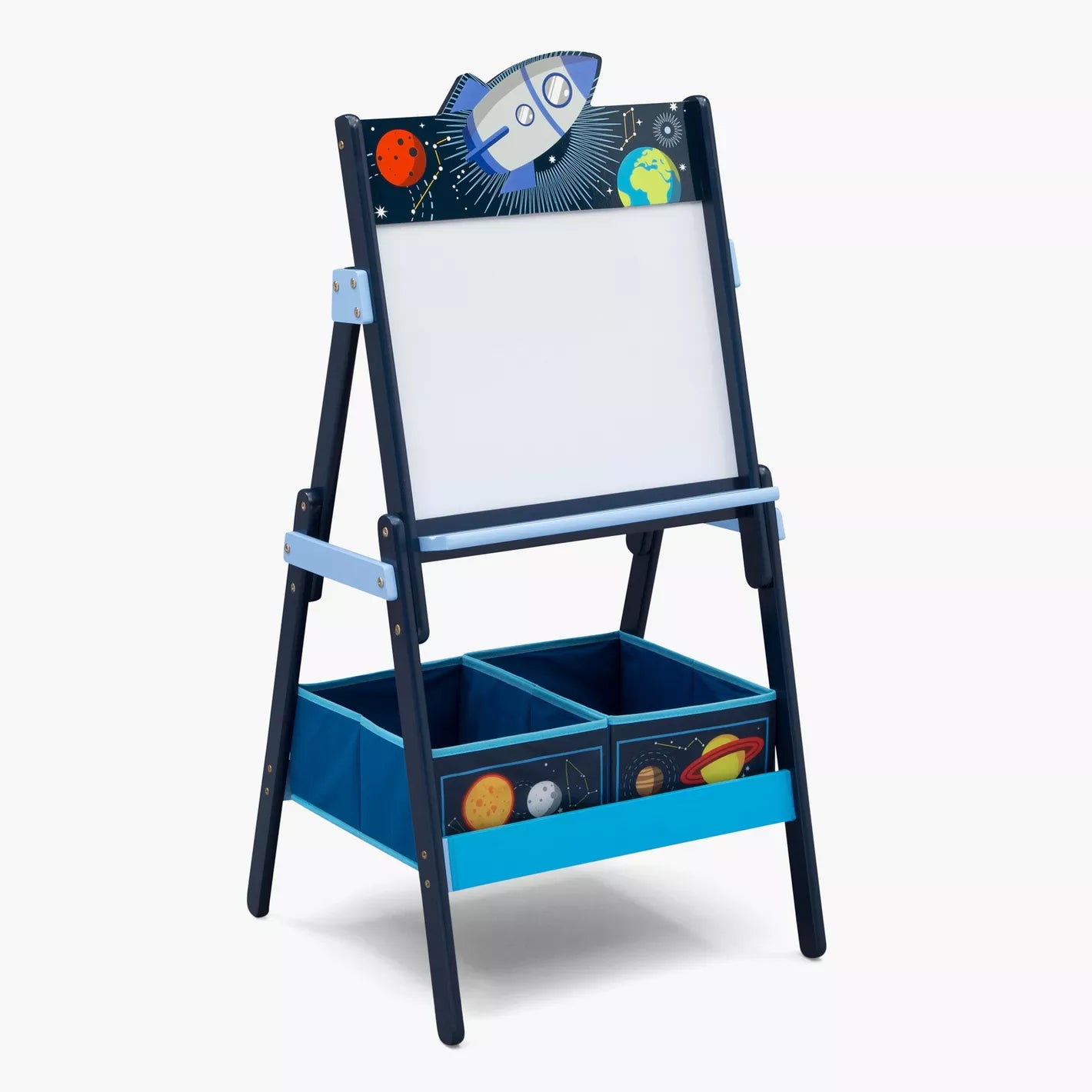 Space Adventures Wooden Activity Easel with Storage - COOLBABY