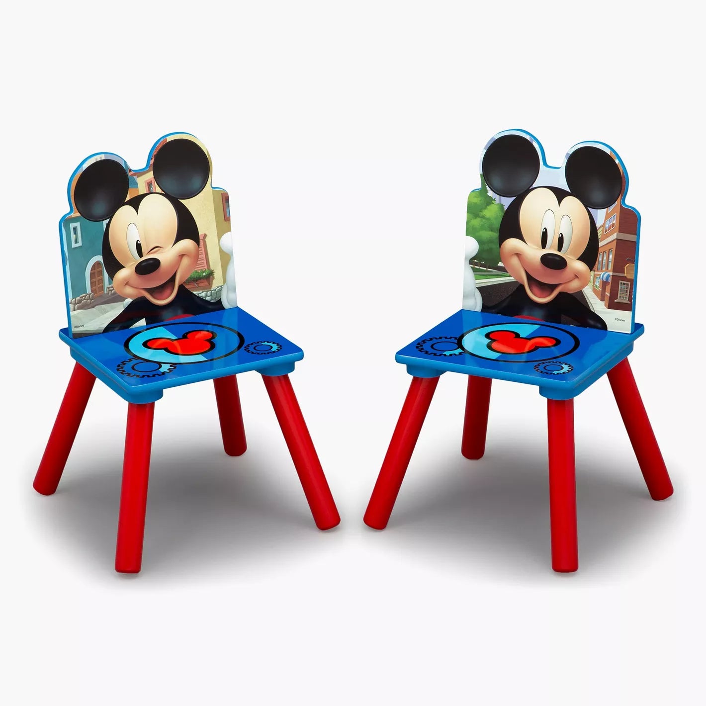 Disney Mickey Mouse 3-Piece Table and Chair Set with Storage - COOLBABY