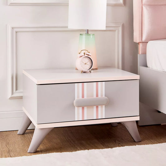 Nightstand, High-Quality Engineered Wood with a Melamine Finish - COOLBABY