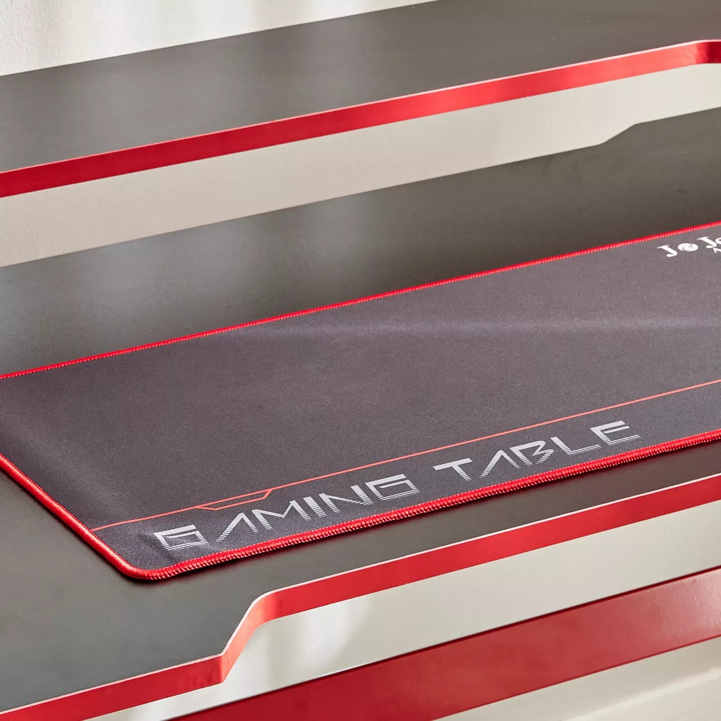 Gaming Desk, Engineered Wood With Cable Management, Raised Shelf, And Stylish Design - Study Desk - COOLBABY