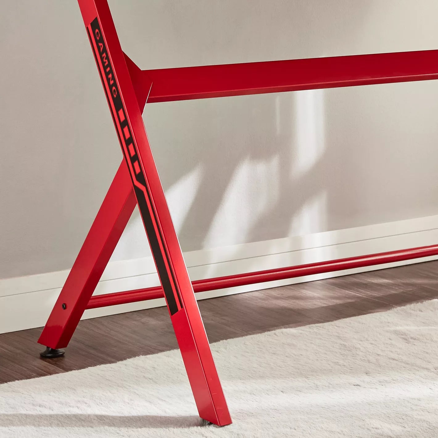 Gaming Desk, Engineered Wood With Cable Management, Raised Shelf, And Stylish Design - Study Desk - COOLBABY