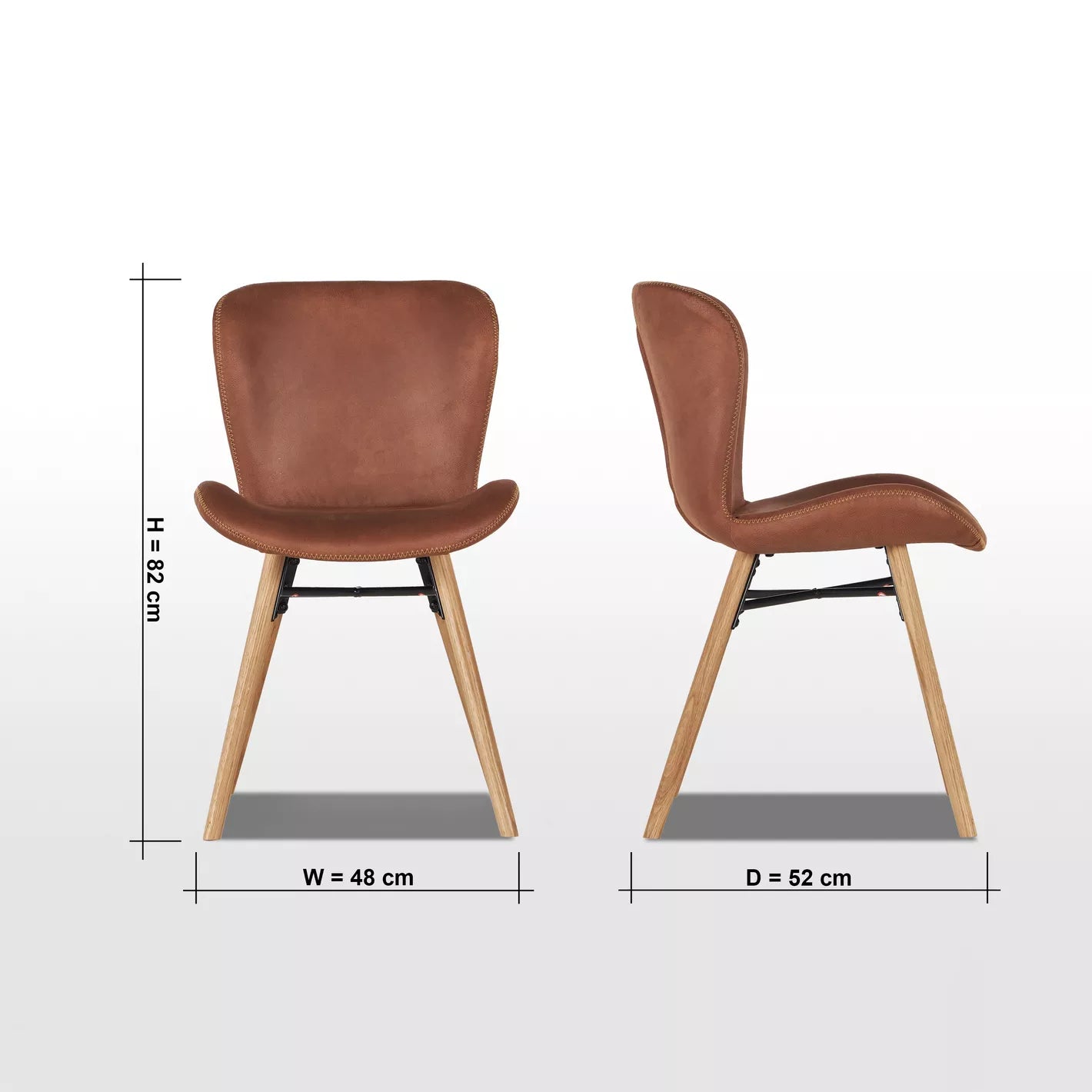 Modern Design Leather Dining Chair For Living Spaces - COOLBABY