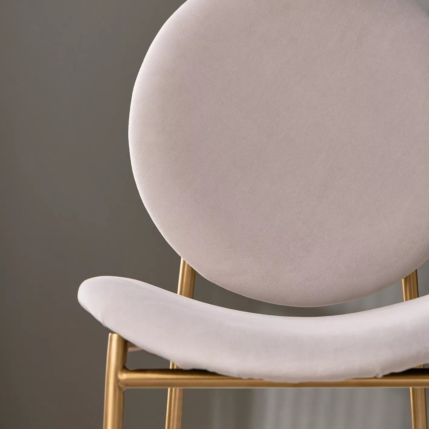 Modern Luxe Fabric Dining Chair With Metal Legs And Foam Seat Filling For Living Areas - COOLBABY