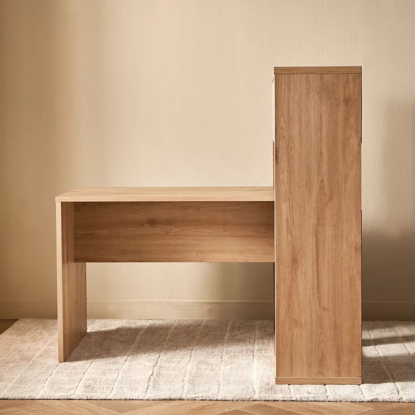 Study Desk with Bookcase For Maintaining An Organized Workstation - COOLBABY