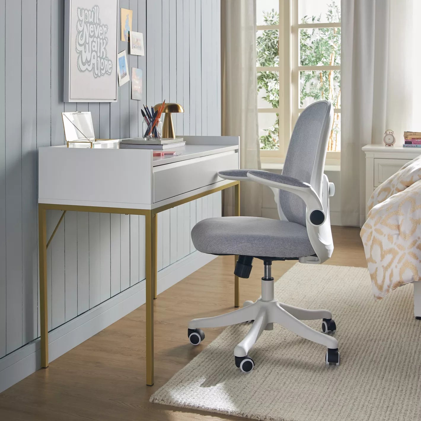 Study Desk, Work Desk With Two Drawers For Storage - COOLBABY